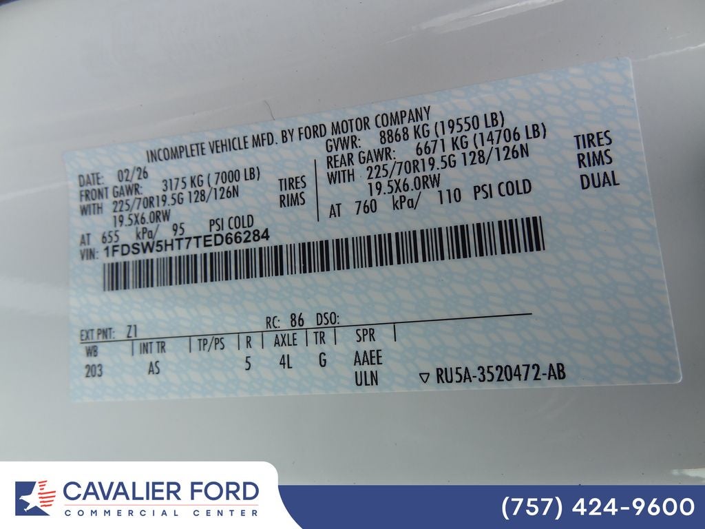2026 Ford Chassis Cab F-550® XL