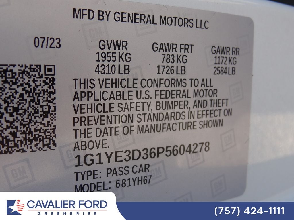 2023 Chevrolet Corvette Z06 2LZ