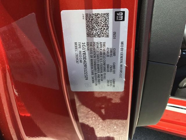 2024 Chevrolet Corvette Stingray 2LT