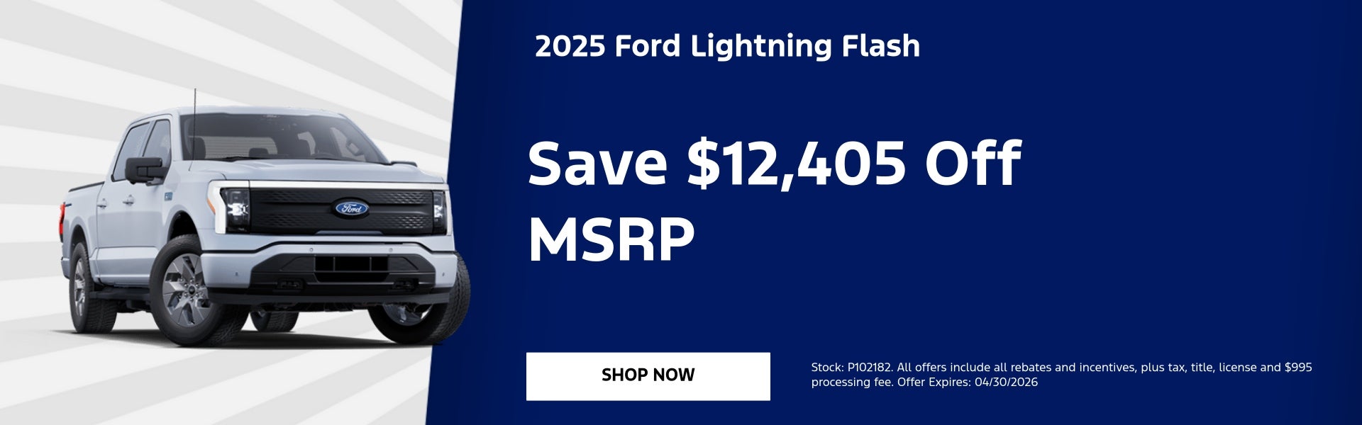 2025 Ford Lightning Flash Save $12,405 Off MSRP