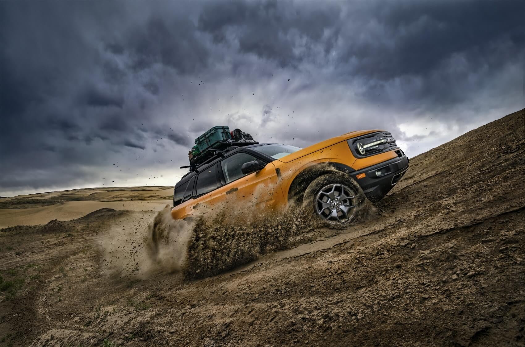 Ford Bronco Orange Off Road